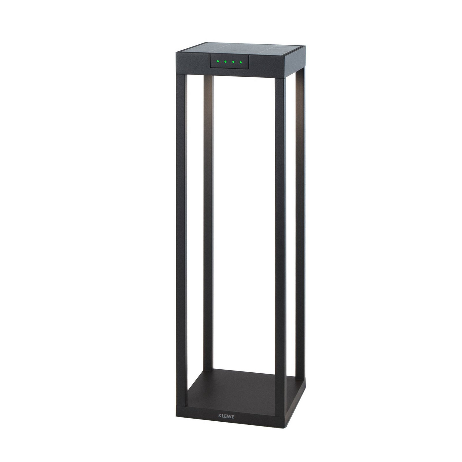 Klewe Led Solarlampe Außenleuchte Gartenlampe Anthrazit 50 Cm Aluminium Ip65 B-Ware - 6976853441366