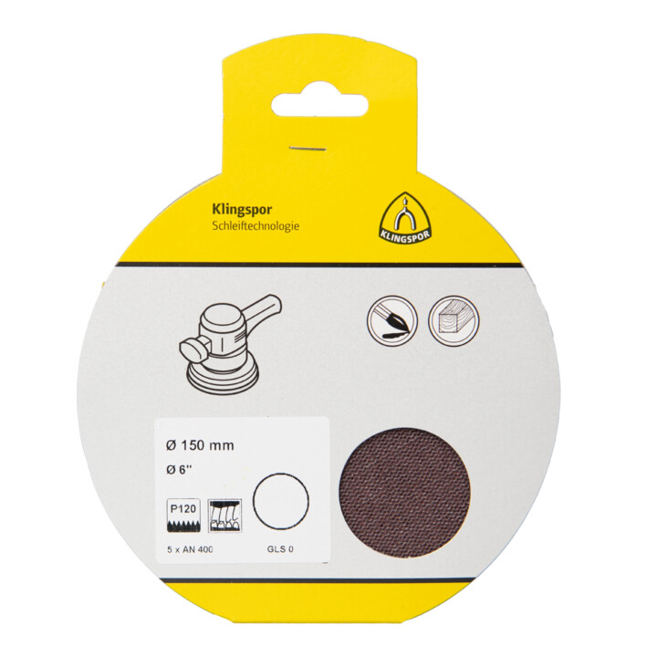 Klingspor 5 Stk Gitterscheiben Schleifscheiben Korn 80 150 Mm Staubabsaugung B-Ware - 4014855452682