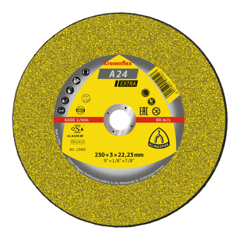 Klingspor Trennscheiben Scheiben Schleifscheiben 25 Stück  230 X 3 X 2223mm  B-Ware - 4014855162260