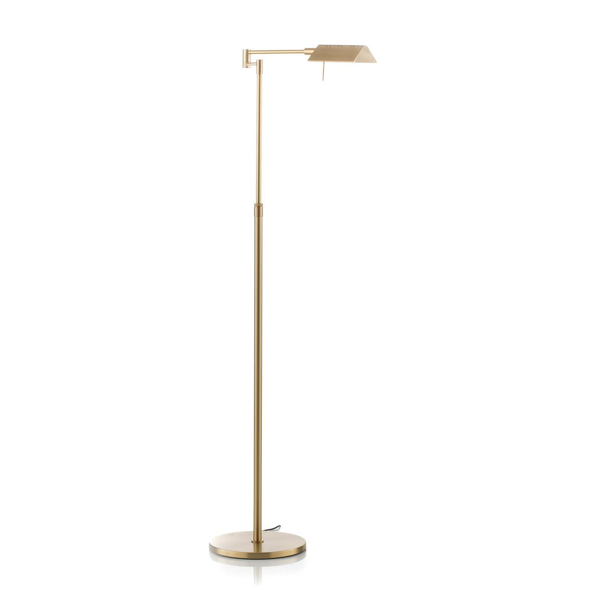 Knapstein Stehleuchte Standlampe LED Danuta verstellbar messing matt Metall - 4250035819078