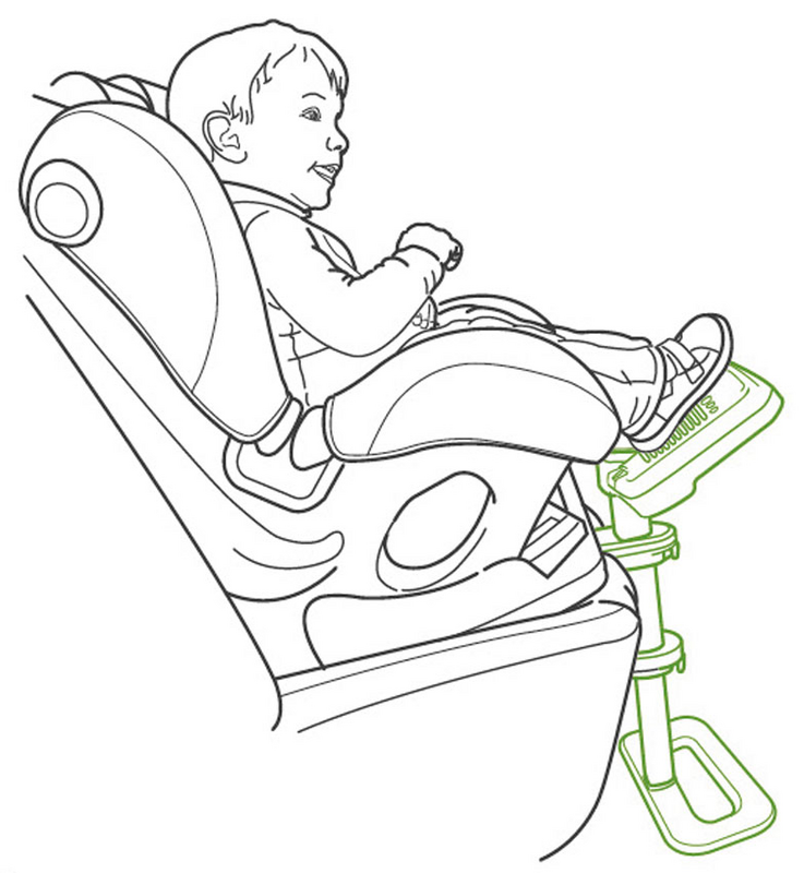 B-Ware Knee Guard Kids 4 Fußstütze Kindersitz Zubehör Höhenverstellbar 30 Kg Belastbar - 8809411200694