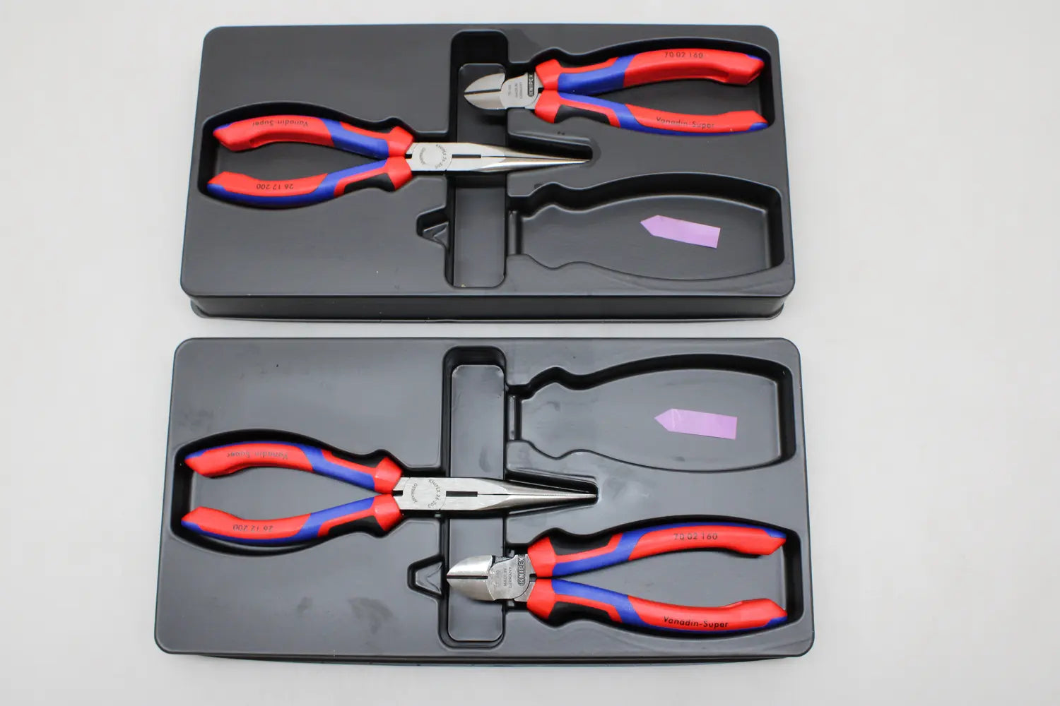 C-Ware Knipex 00 20 11 Werkstatt Zangen Set  Flachrund  Kombizange Siehe Text/ 2 Sets - 4003773012405
