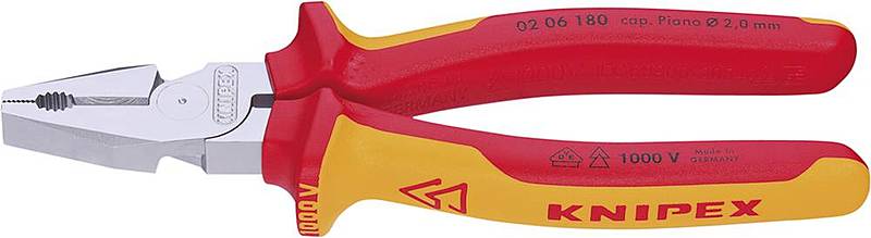 B-Ware Knipex 02 06 180 Vde Kraft Kombizange 180 Mm Din Iso 5746 Din En 60900 - 4003773010012