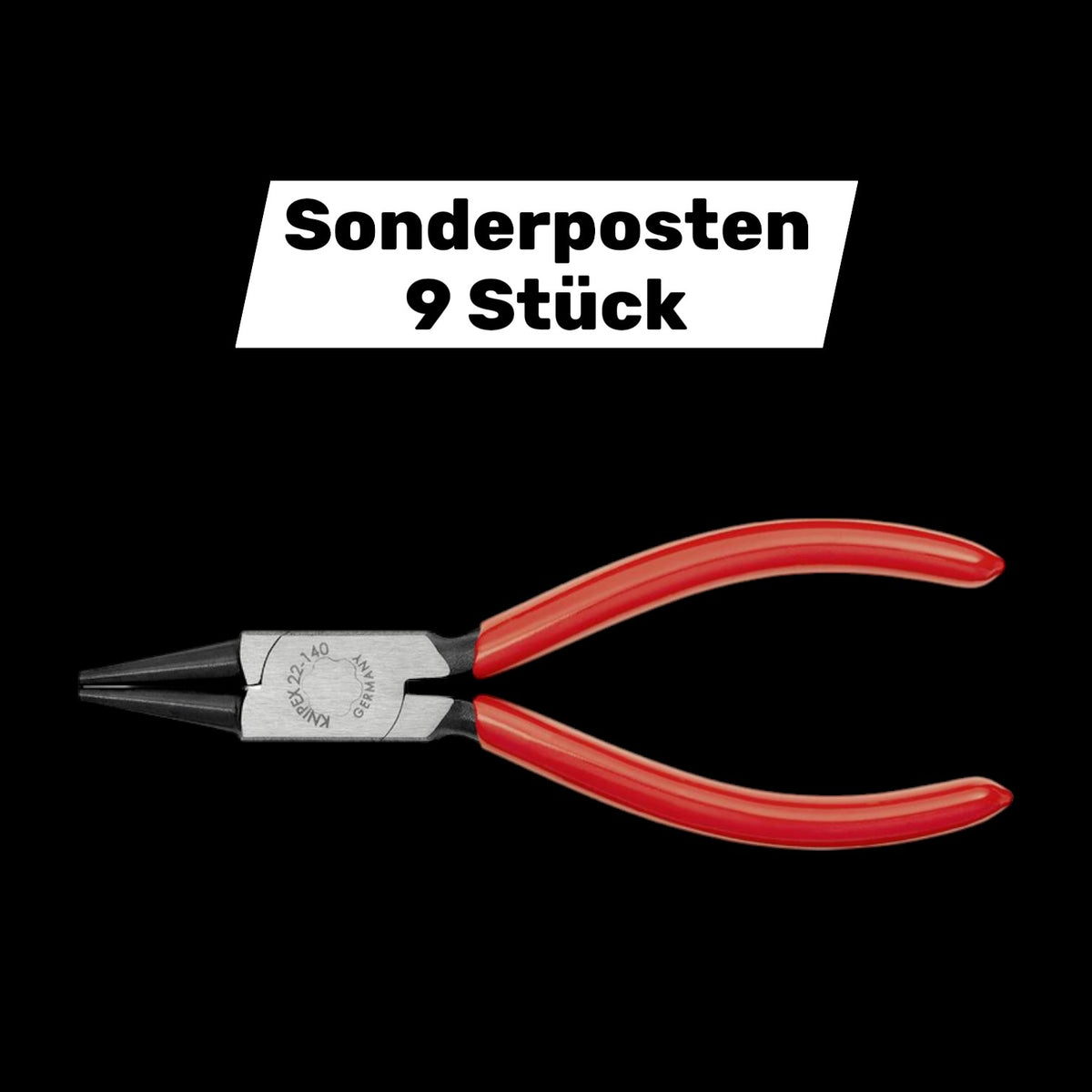 Knipex Elektronikmechanik Feinmechanik Rundzange Gerade 140 mm Zange 9 STÜCK - 4003773022800