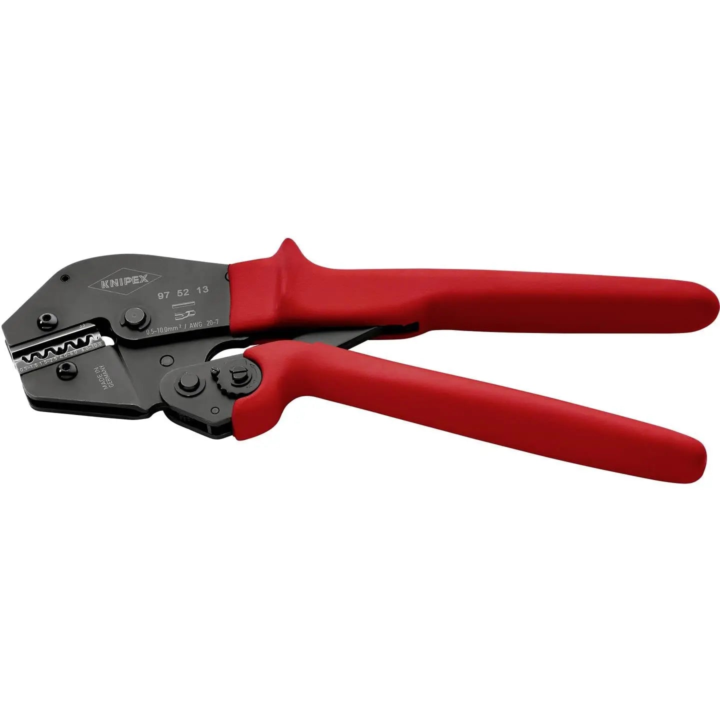 B-Ware Knipex Crimpzange Presszange Kabelverbinder Handwerkzeug Unisoliert 97 52 13 - 4003773048084