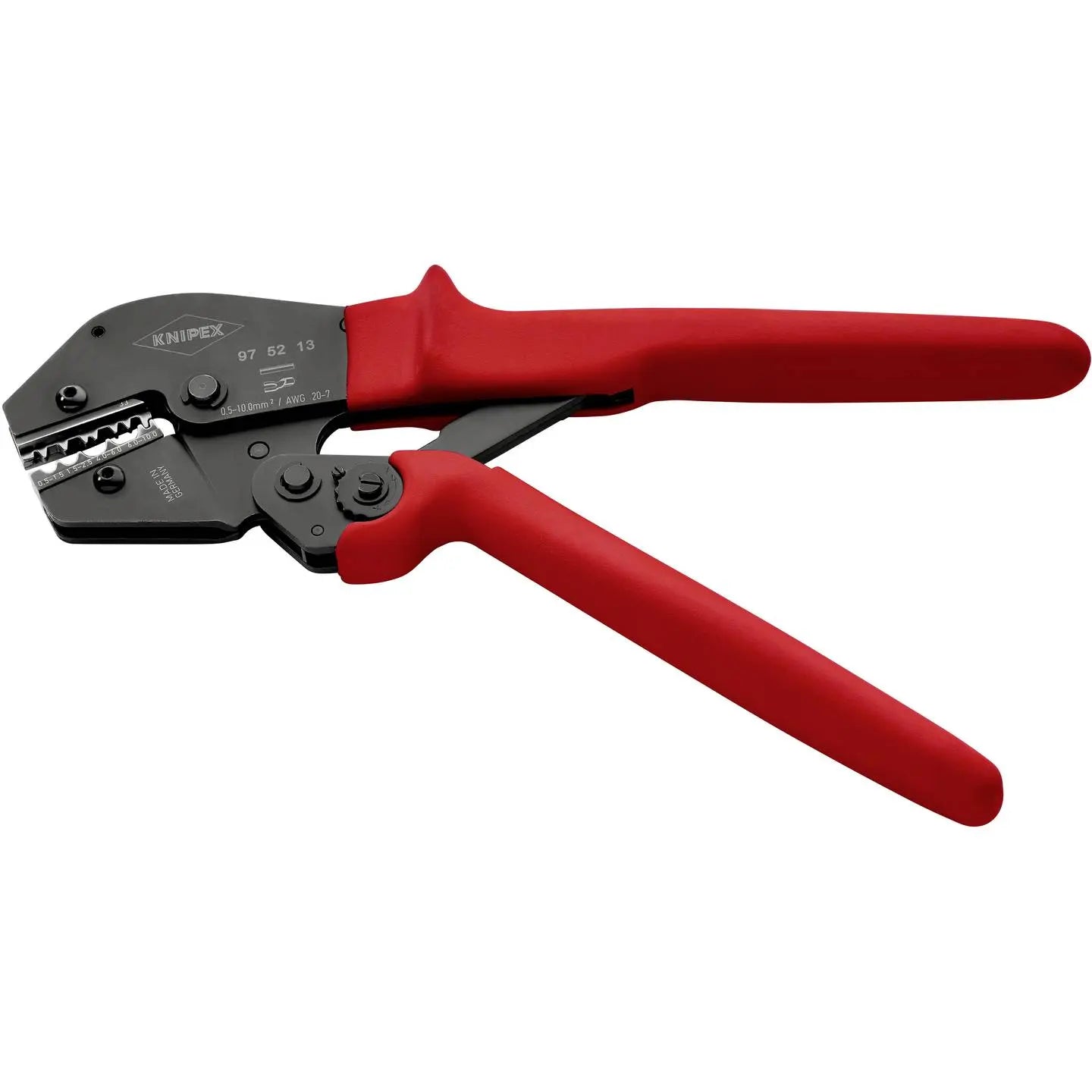 B-Ware Knipex Crimpzange Presszange Kabelverbinder Handwerkzeug Unisoliert 97 52 13 - 4003773048084