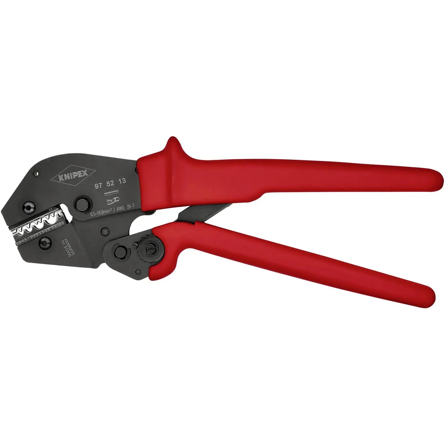 B-Ware Knipex Crimpzange Presszange Kabelverbinder Handwerkzeug Unisoliert 97 52 13 - 4003773048084