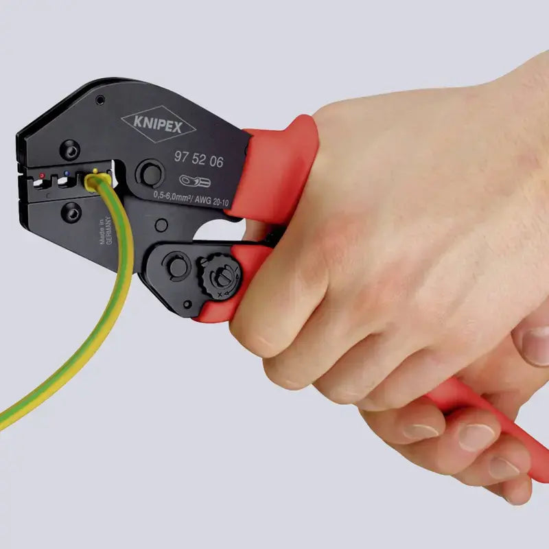 B-Ware Knipex Crimpzange Presszange Kabelverbinder Handwerkzeug Unisoliert 97 52 13 - 4003773048084