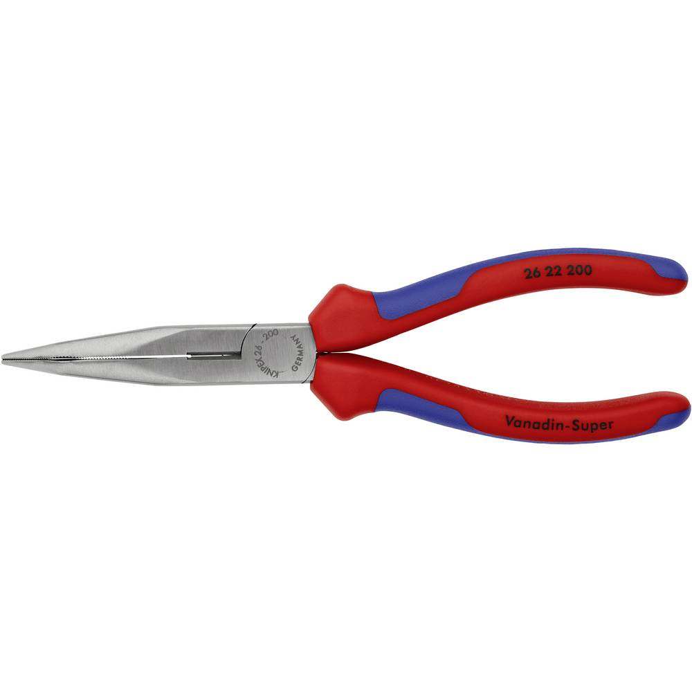 Knipex Werkstatt Flachrundzange 40° Gebogen 200 Mm Flachzange Rundzange Rot B-Ware - 4003773023135