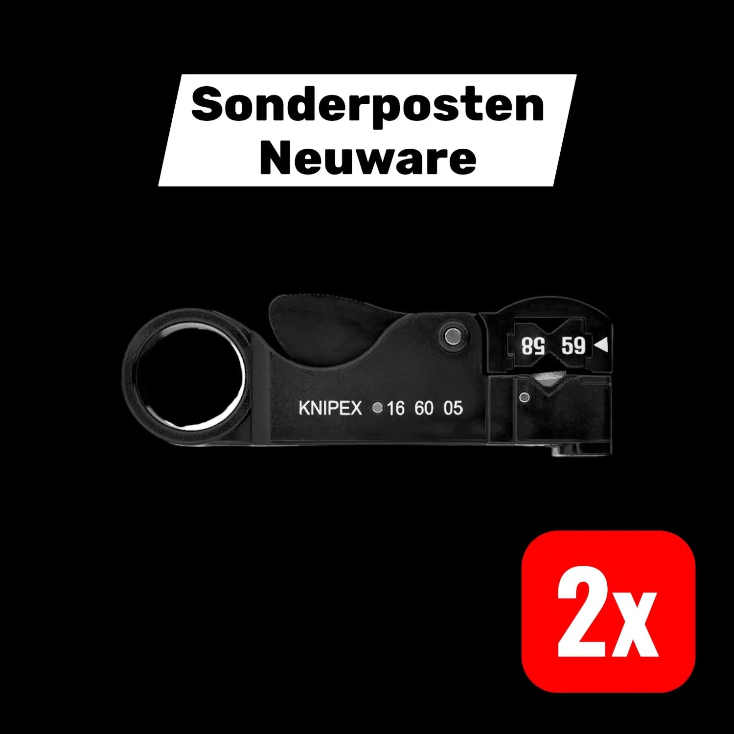 B-Ware Knipex Koax Sb Abisolierwerkzeug Abisolierzange Abmantelzange 2 Stück - 4003773044888