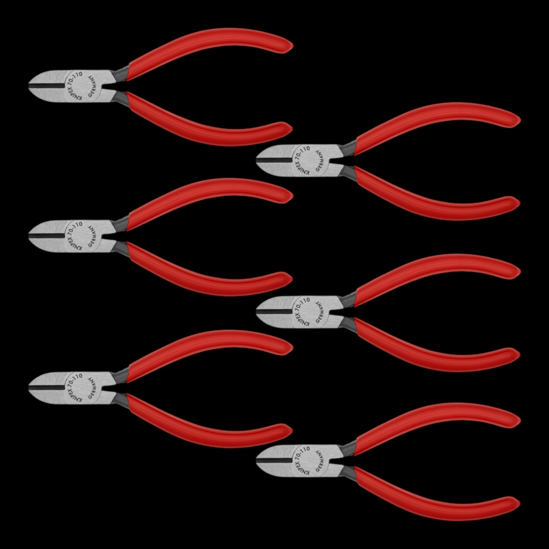 Knipex Seitenschneider Zange Schwarz 110 Mm Drahtschneider Handwerkzeug 6 Stück B-Ware - 4003773014324