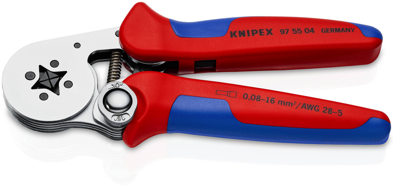B-Ware Knipex Crimpzange Aderendhülsen Selbsteinstellend Vierkant Crimp 0.08 10 Mm²