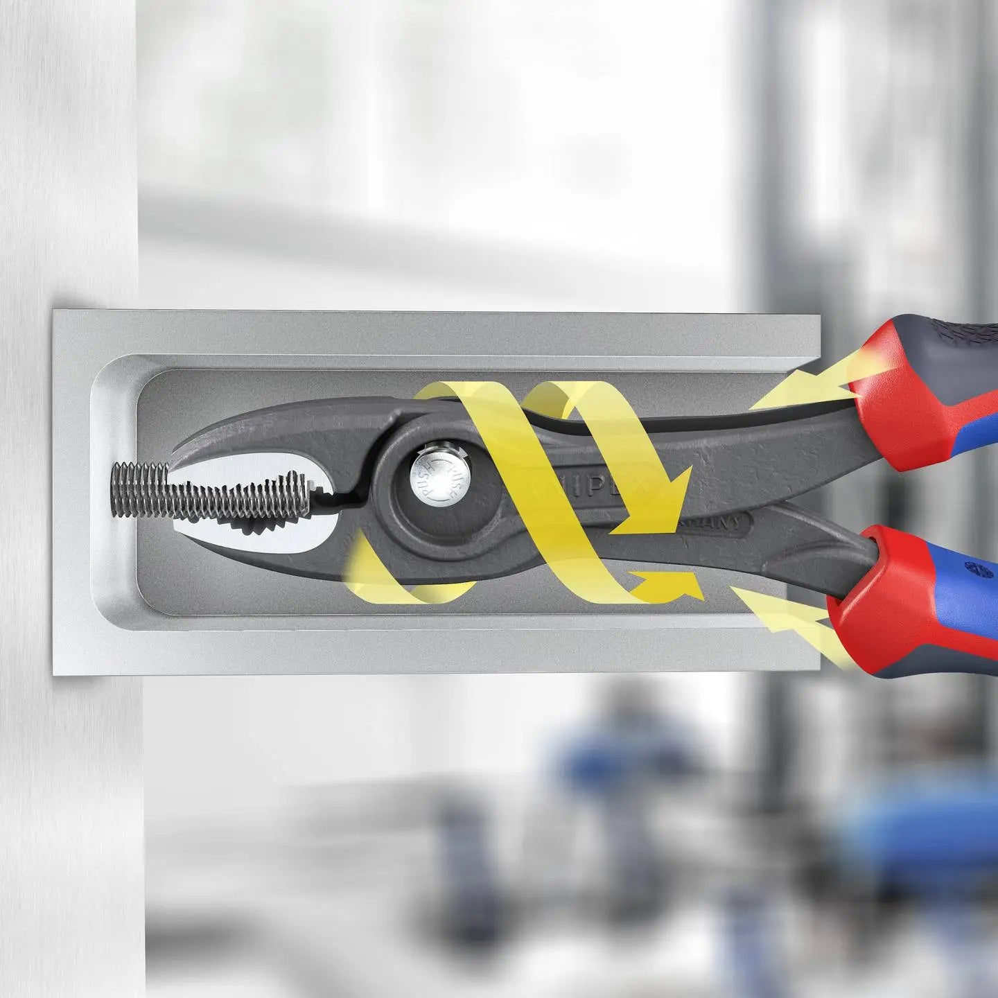 B-Ware Knipex Twin Grip Frontgreifzange Zange Schraubenzange 150mm Frontgreifen Werkzeug