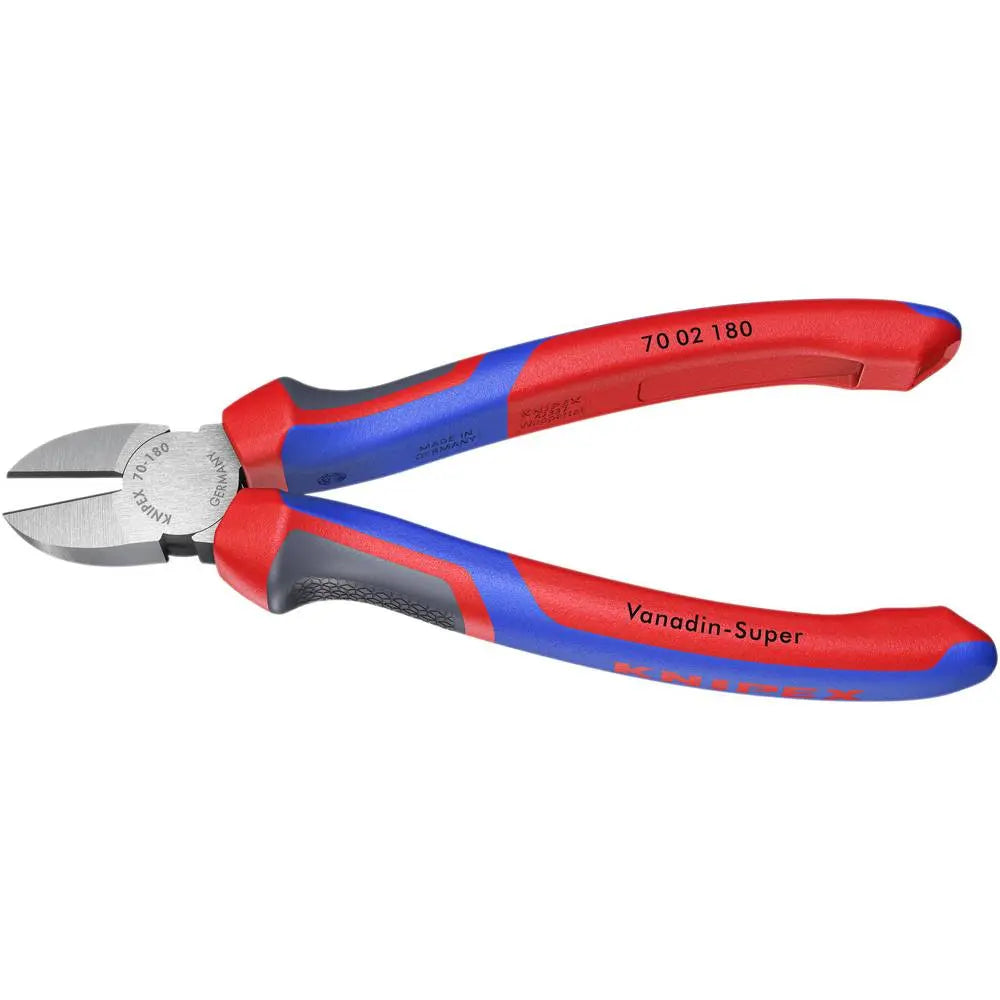 B-Ware Knipex Seitenschneider Zange Werkstatt Facette Rot Blau 180 Mm Handwerkzeug - 4003773034049