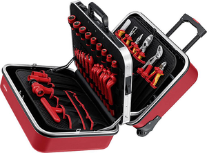 B-Ware Knipex 98 99 15 Werkzeugkoffer Bestückt Werkzeuge Seitenschneider Zange Schere