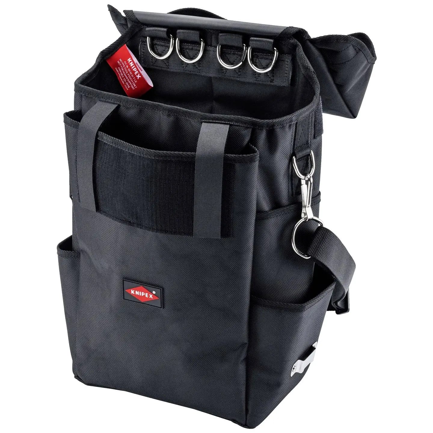 B-Ware Knipex Werkzeugtasche Tasche Hoheneinsatz Spritzwassergeschützt Schwarz Faser - 4003773089049