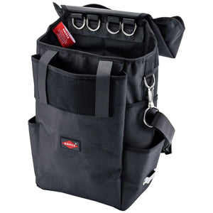 B-Ware Knipex Werkzeugtasche Tasche Hoheneinsatz Spritzwassergeschützt Schwarz Faser