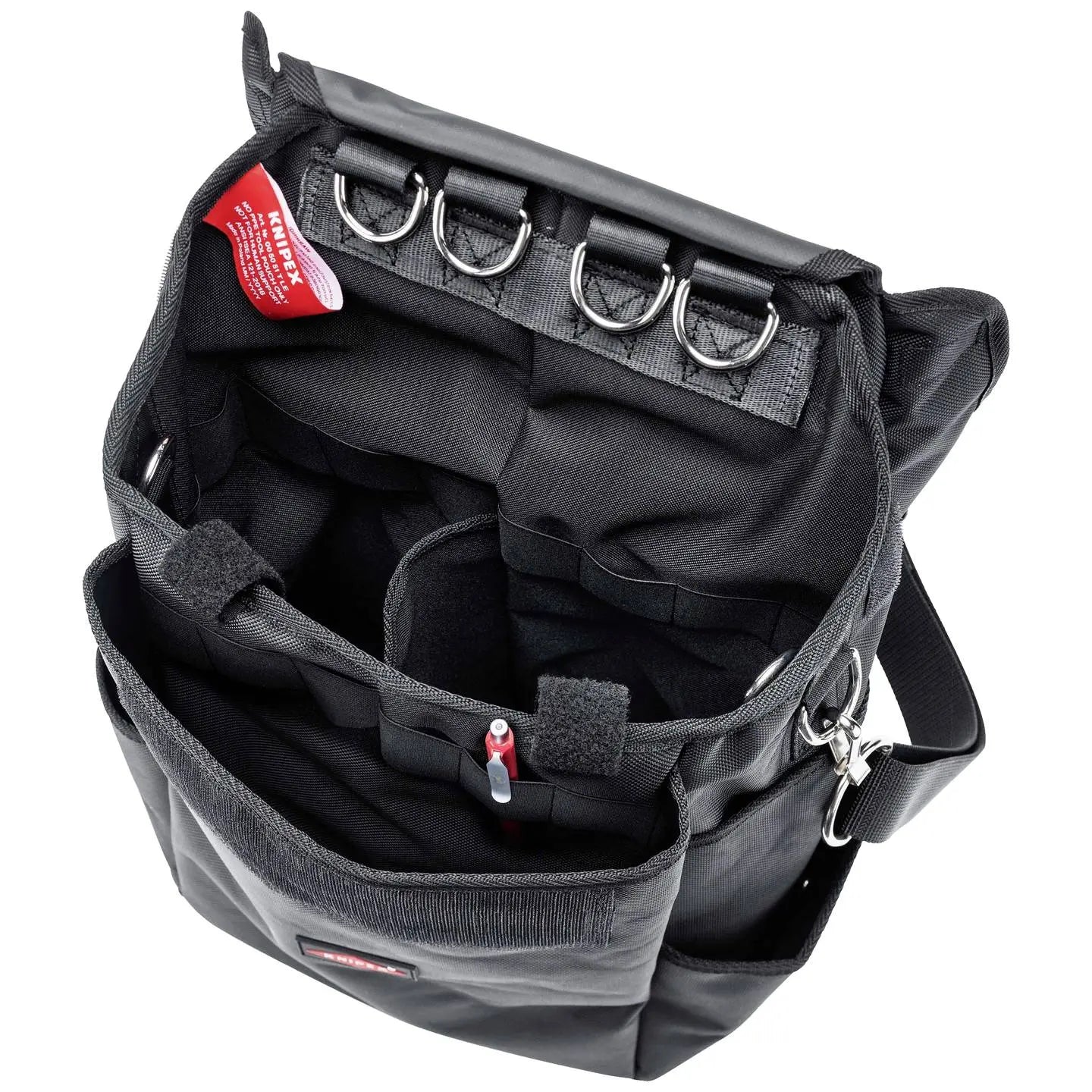 B-Ware Knipex Werkzeugtasche Tasche Hoheneinsatz Spritzwassergeschützt Schwarz Faser - 4003773089049
