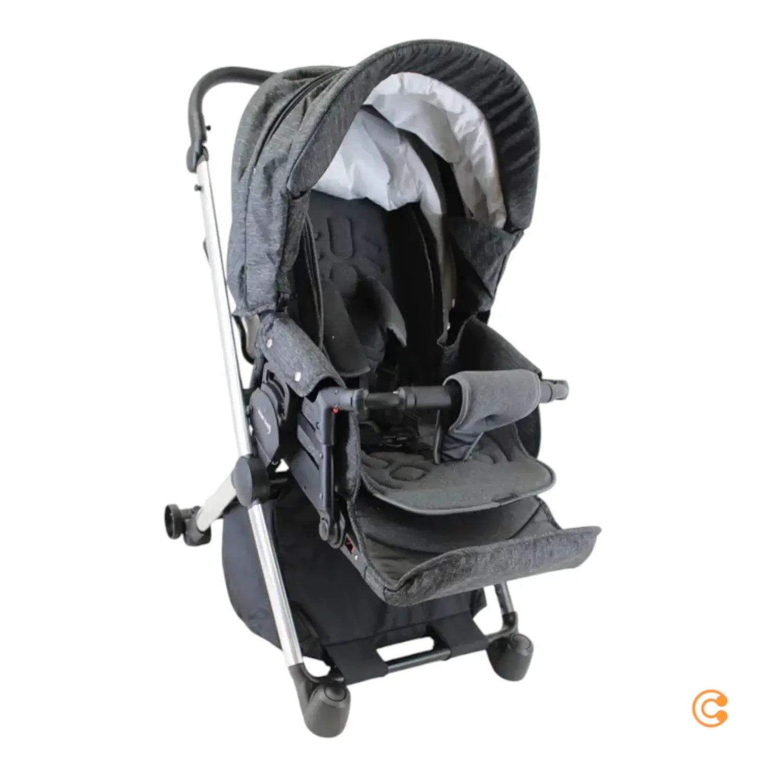 D-Ware Knorr Baby Life + 2.0 Silver Edition Schiefer Kombi Kinderwagen Siehe Text/Foto - 4250341318821