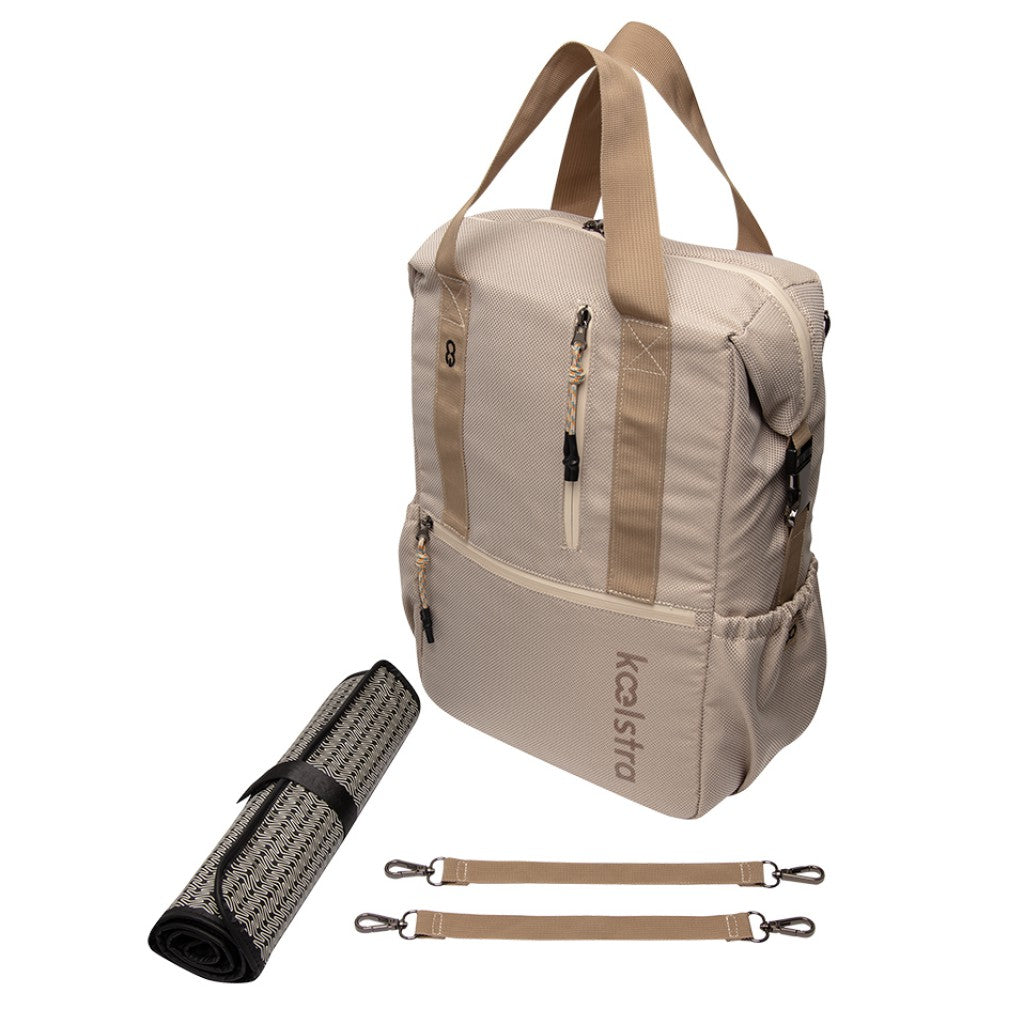KOELSTRA Wickelrucksack Tasche Babyrucksack Windelrucksack Rucksack Jippe taupe - 8719558000906
