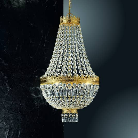 Kögl 24 Karat Vergoldete Hängeleuchte Cupola Kronleuchter E14 Siehe Text/Foto B-Ware - 4040766145023