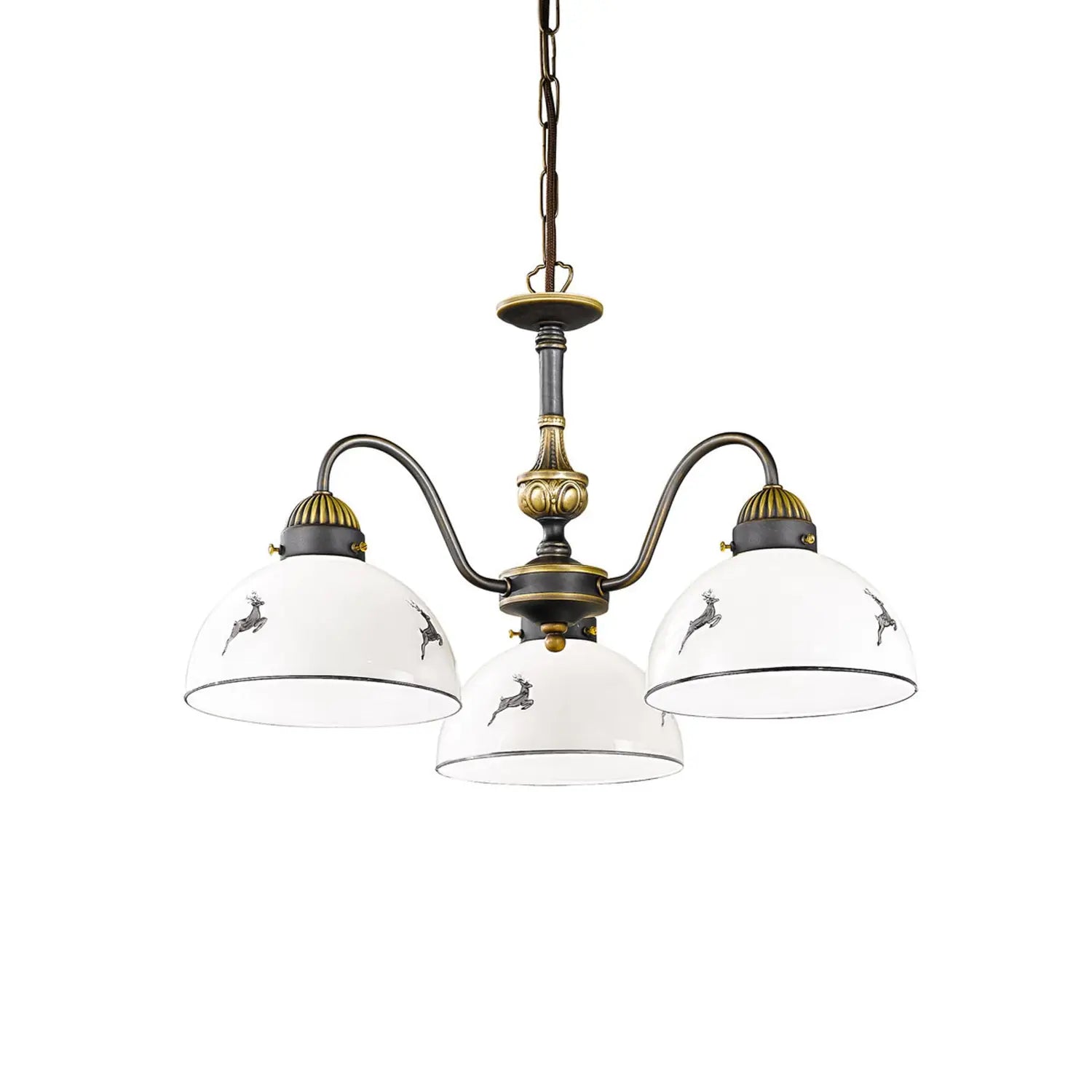 B-Ware Kolarz Hängelampe Pendelleuchte Leuchte Nonna Hirsch Grün Glas Metall - 9008447359287