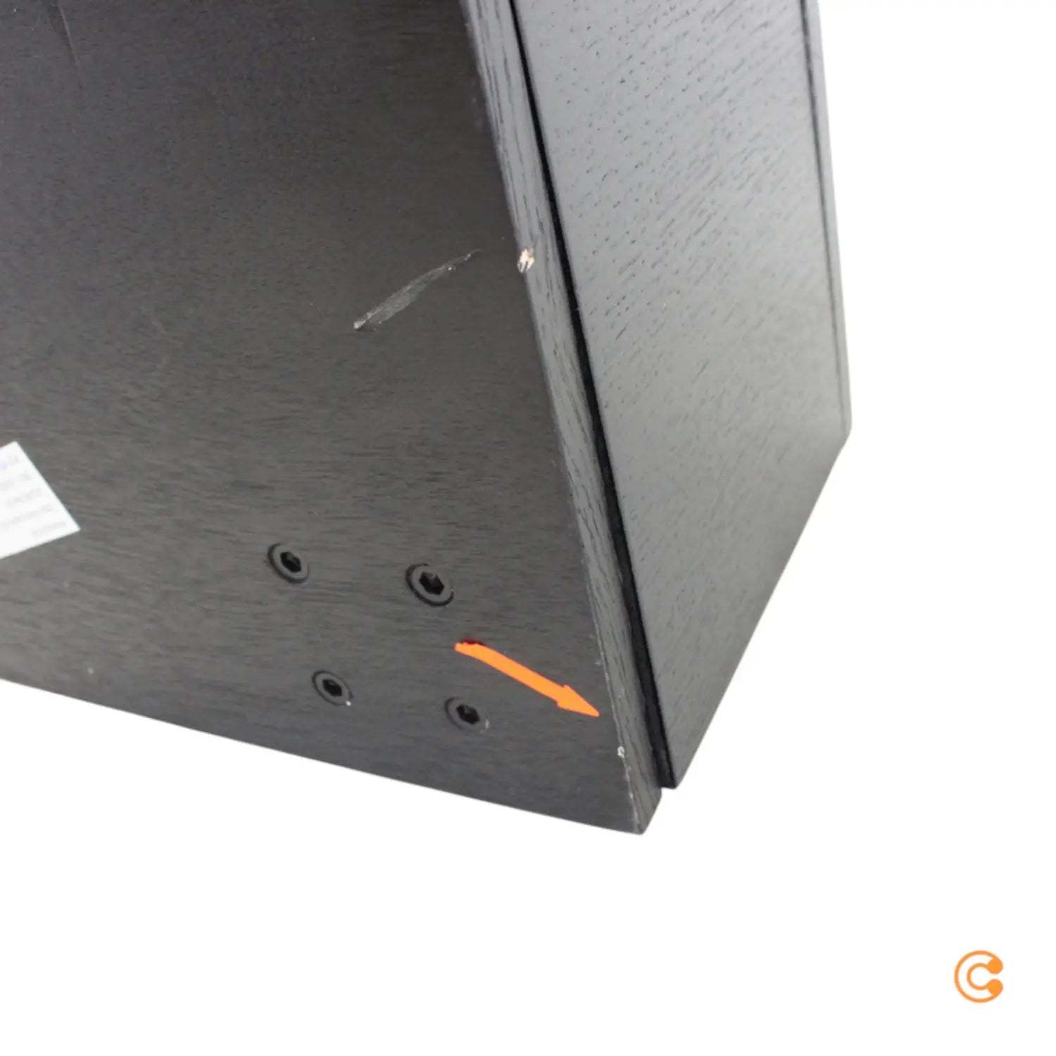 B-Ware Kollected Nachttisch Moyo Nachtschrank Schrank Black 40x60x30cm Siehe Text/Foto - 4053647665541