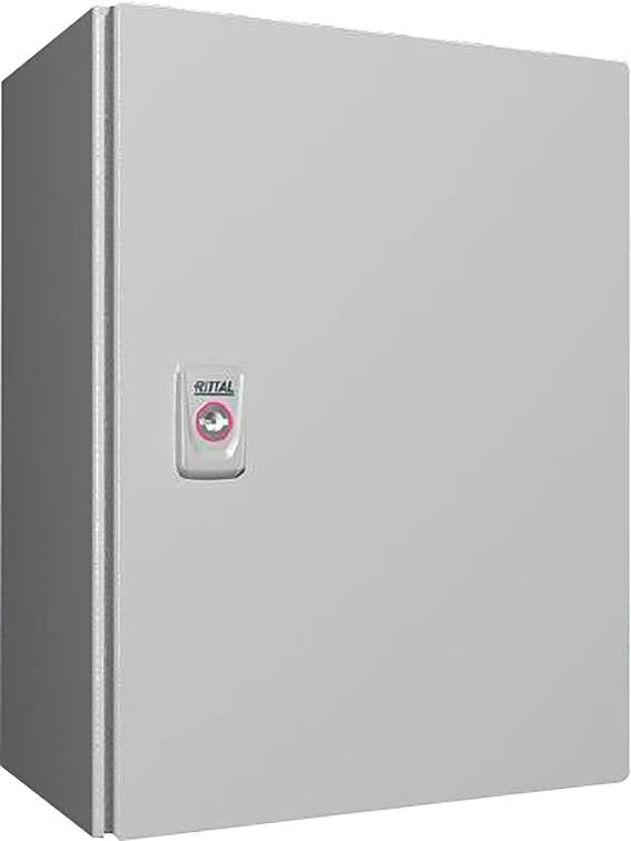 B-Ware Rittal Ax Schaltschrank 400x800x300 Leergehäuse Stahlblech Sicherungen Lichtgrau