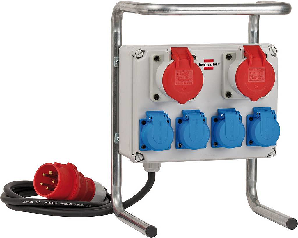 B-Ware Brennenstuhl Kleinstromverteiler Stromverteiler  Elektrotechnik Bkv 2/4 G Ip44