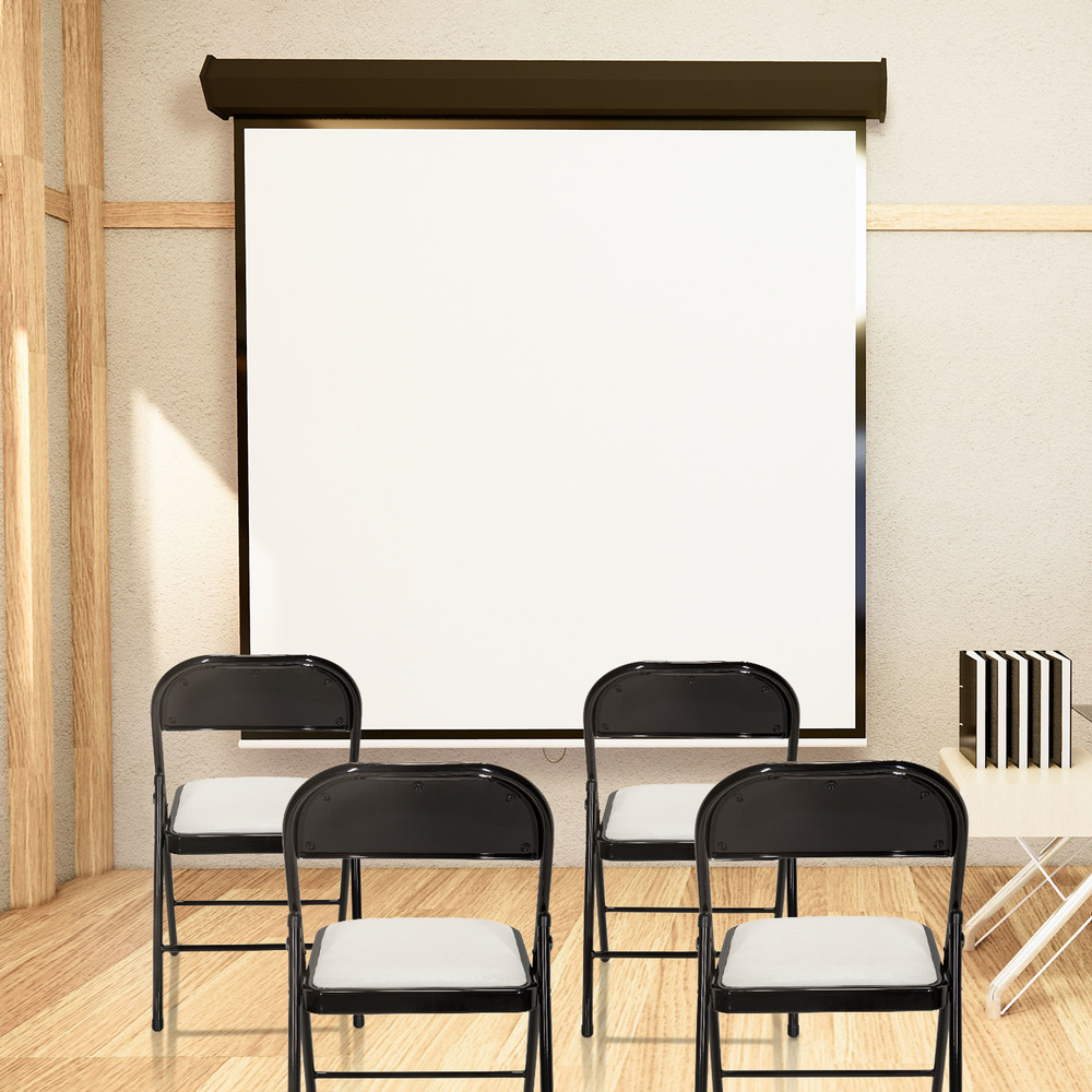 Hjh Office Konferenzstuhl / Besucherstuhl / Klappstuhl Tudela Pu Weiß Stuhl Sitz B-Ware - 4251084696795