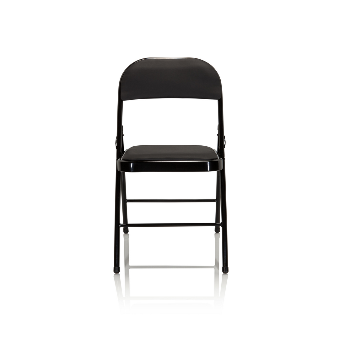 Hjh Office Konferenzstuhl Klappstuhl Besucherstuhl Schwarz Kunstleder 4er Set B-Ware - 4251084696825