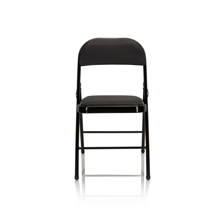 Hjh Office Konferenzstuhl Klappstuhl Besucherstuhl Schwarz Kunstleder 4er Set B-Ware - 4251084696825