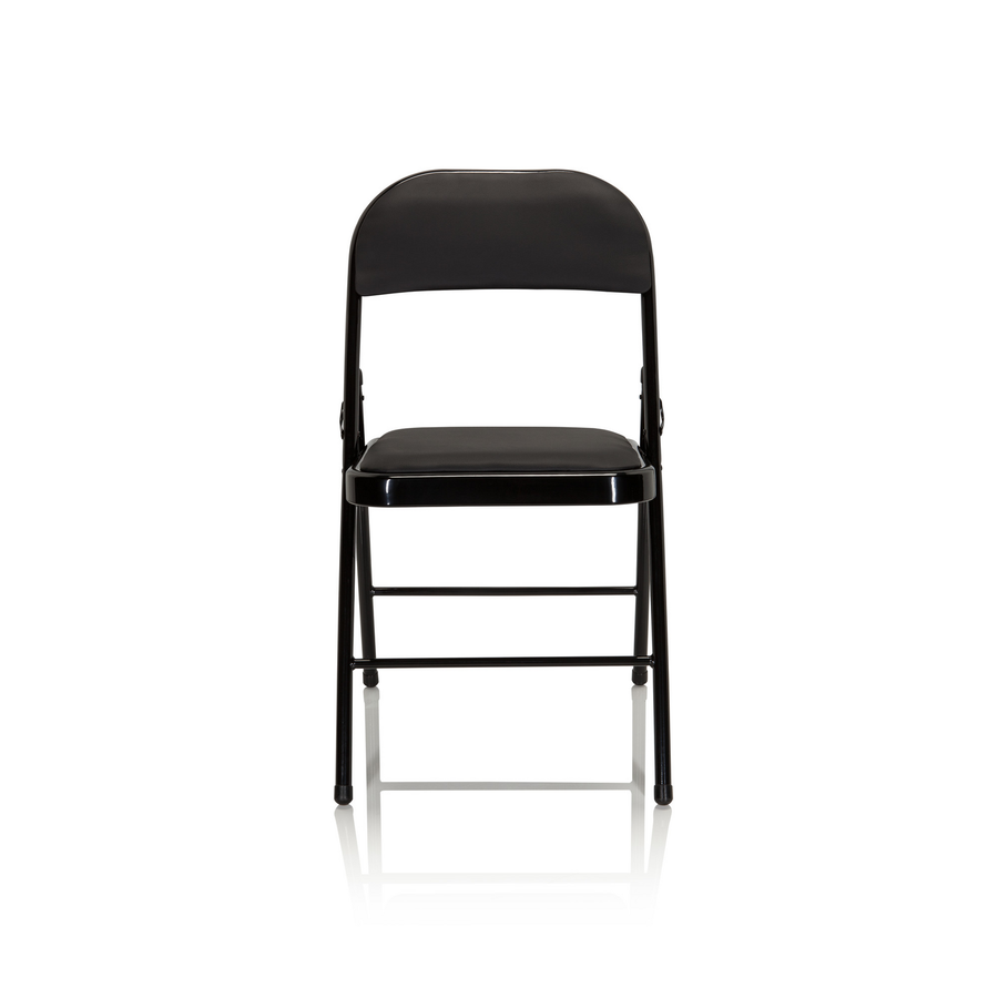 Hjh Office Konferenzstuhl Klappstuhl Besucherstuhl Schwarz Kunstleder 4er Set B-Ware - 4251084696825