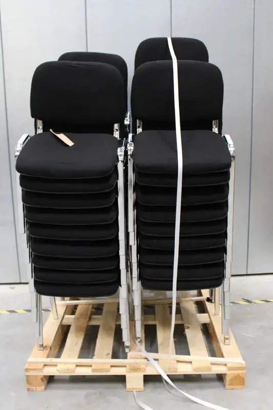 B-Ware Hjh Office Xt 600 C Vierfußstuhl Schwarz Konferenzstuhl Besucherstuhl 34x - 4260284080815