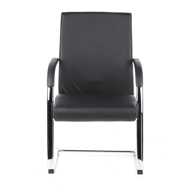Hjh Office Konferenzstuhl Freischwinger Stuhl Leder Armlehne Schwarz B-Ware - 4260284080310