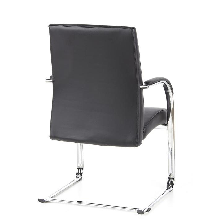 Hjh Office Konferenzstuhl Freischwinger Stuhl Leder Armlehne Schwarz B-Ware - 4260284080310