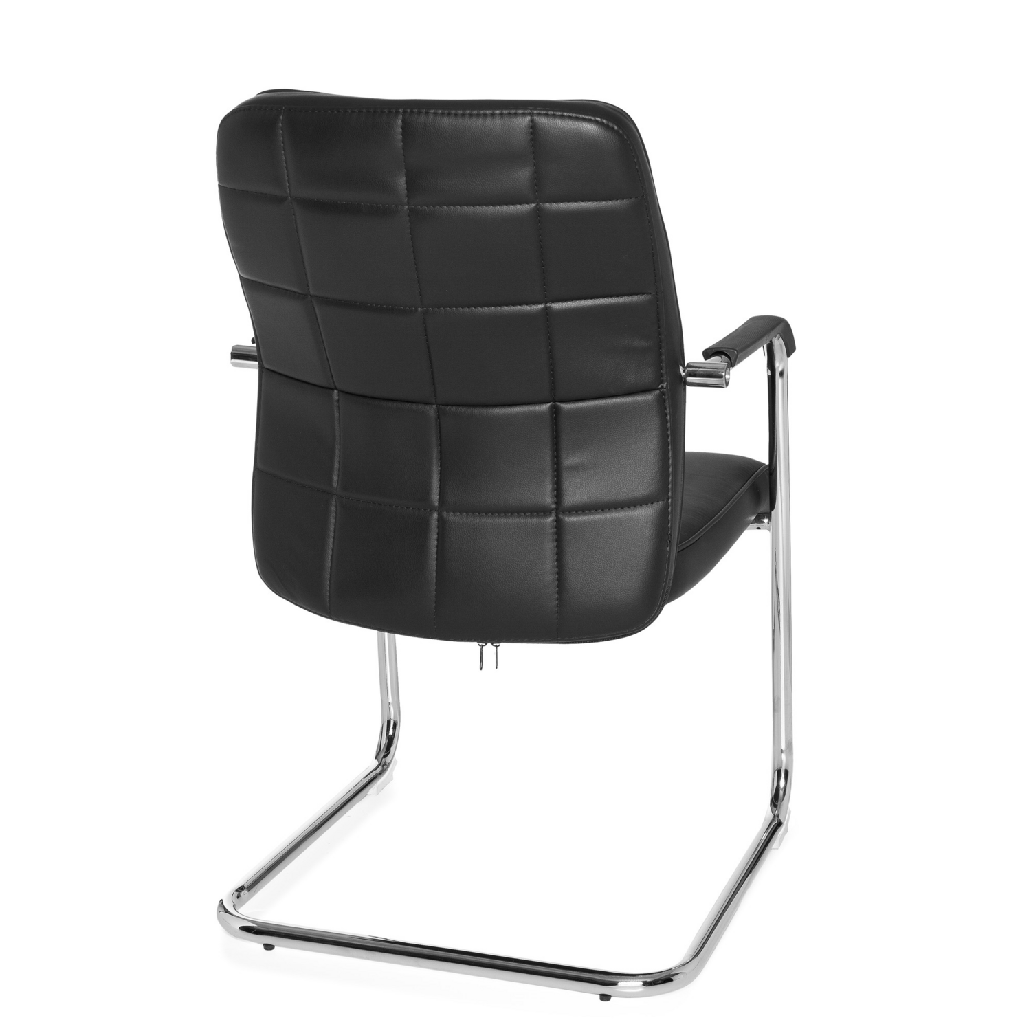 B-Ware Hjh Office Konferenzstuhl Freischwinger Stuhl Flexo V Kunstleder Stahl Schwarz - 4260284083342