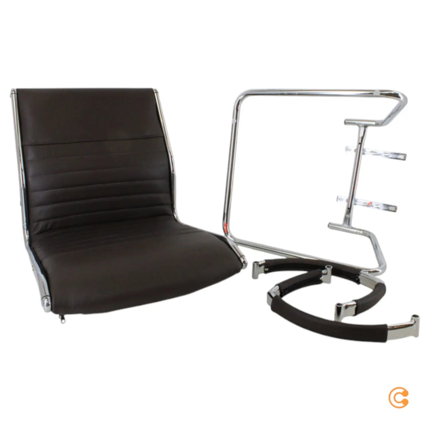 B-Ware Hjh Office Parma V Konferenzstuhl Freischwinger Braun Chrom Siehe Text/Foto - 4260182538548