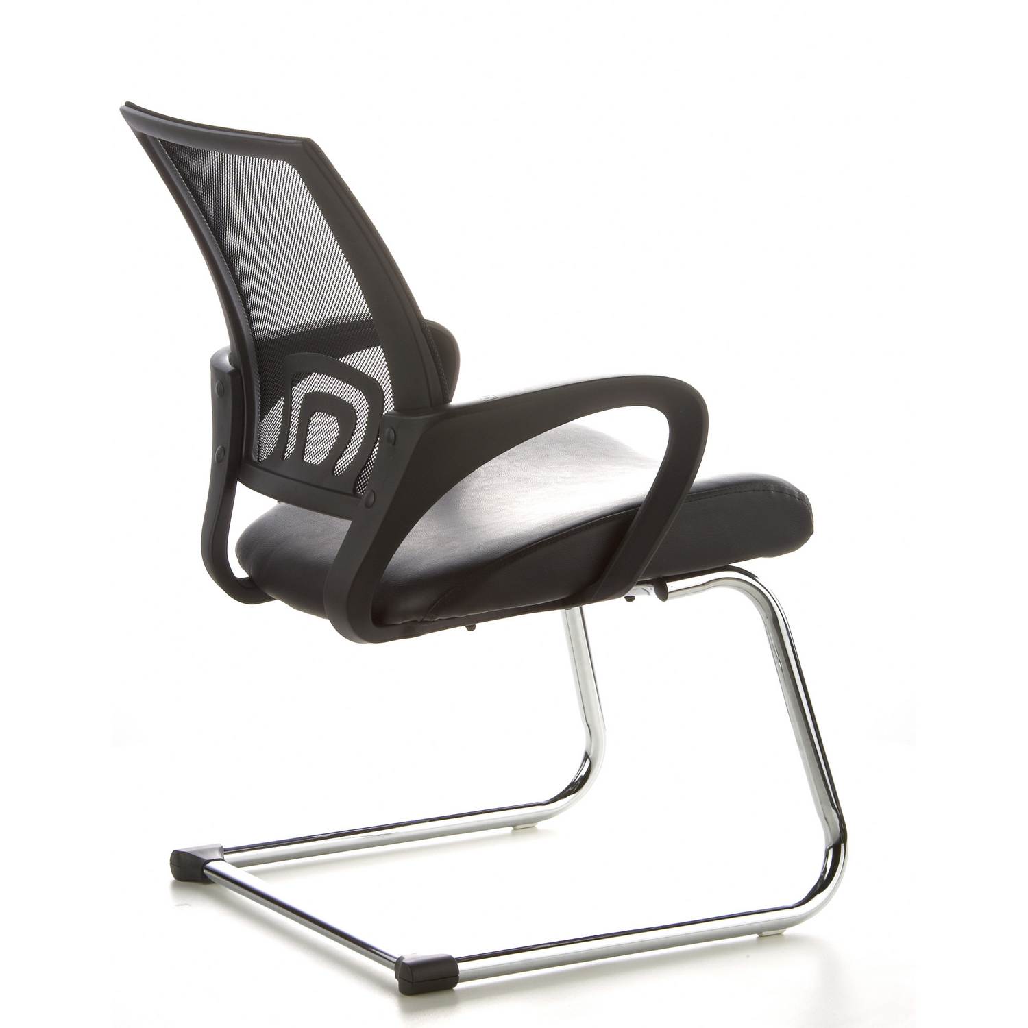 Hjh Office Konferenzstuhl Freischwinger  Visto Net V Netzstoff Schwarz Chrom B-Ware - 4260182535844