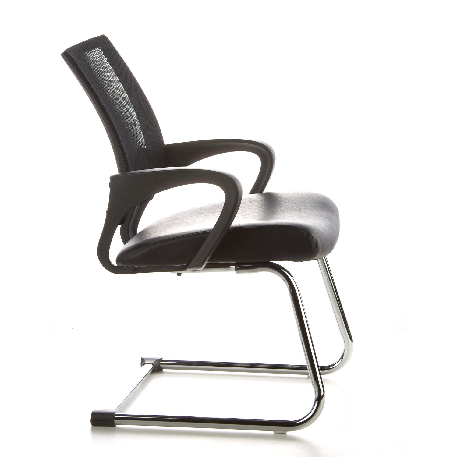 Hjh Office Konferenzstuhl Freischwinger  Visto Net V Netzstoff Schwarz Chrom B-Ware - 4260182535844