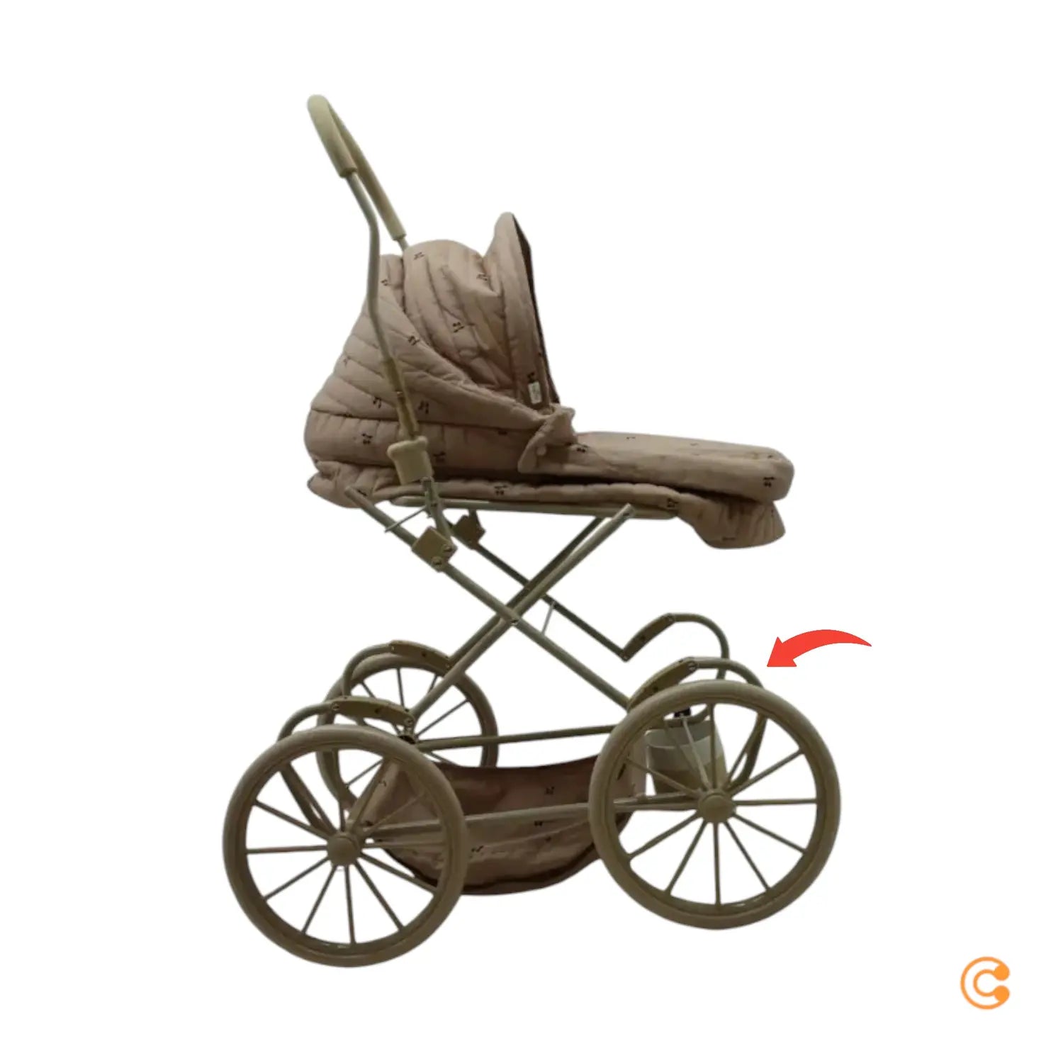 B-Ware Konges Sløjd Puppenwagen Kinderwagen Spielzeug Cherry Blush Siehe Text/Foto - 5712982970152
