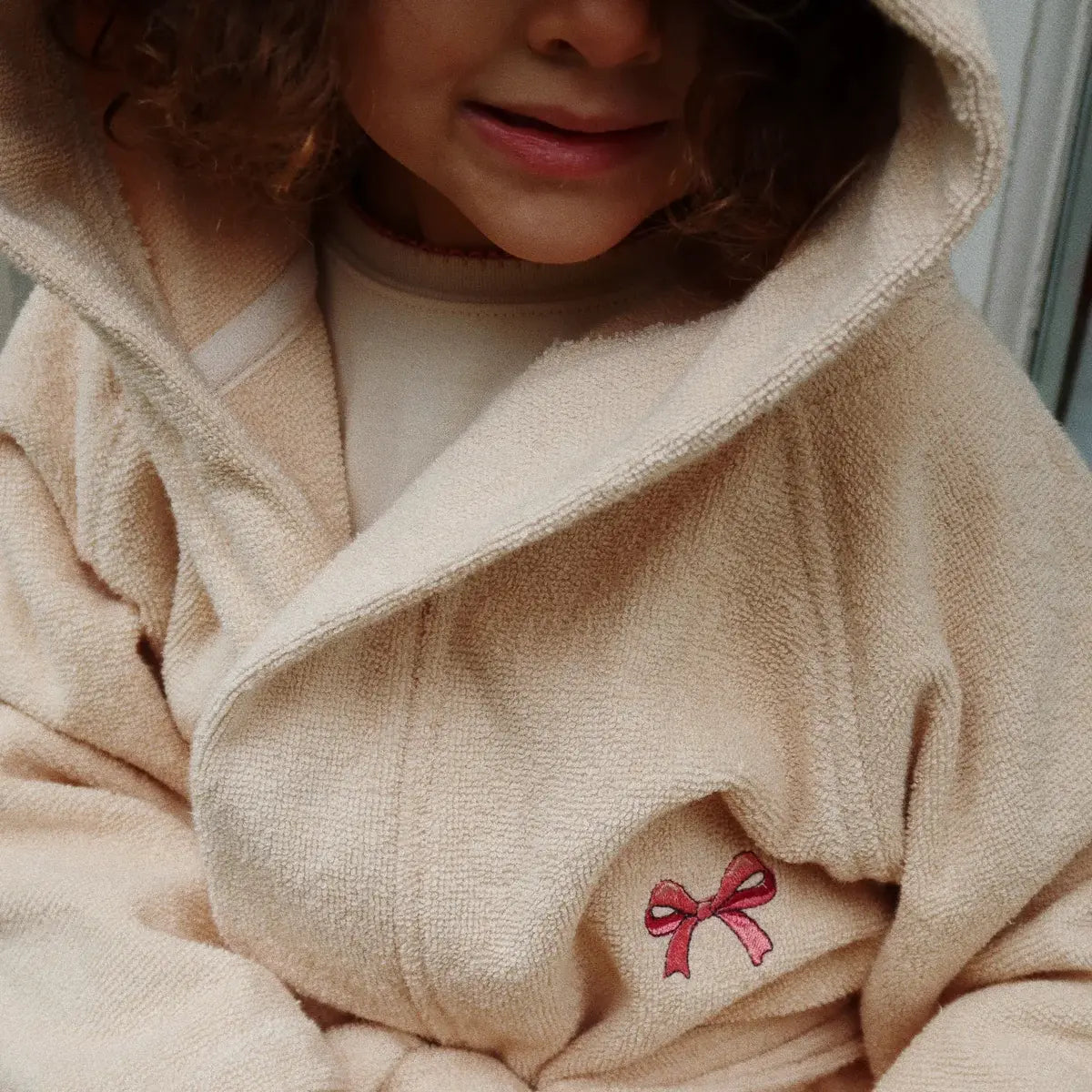 B-Ware Konges Sløjd Bademantel Morgenmantel Kinder Bademäntel Kapuze Brazilian Sand - 5715404297141