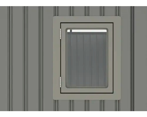B-Ware Konsta Gartenhaus Gerätehaus Hütte Fusio Grau Graualuminium Metall Fenster - 4306516663019