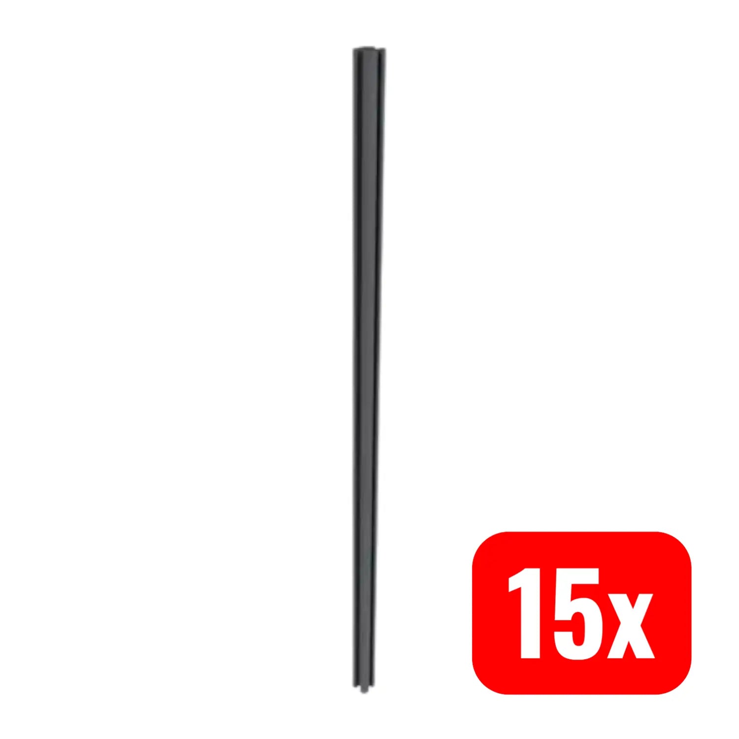 B-Ware Konsta Pfosten Zaun Stützpfosten Verto Rund Metall Anthrazit 260 Cm 15 Stück - 4306516692903