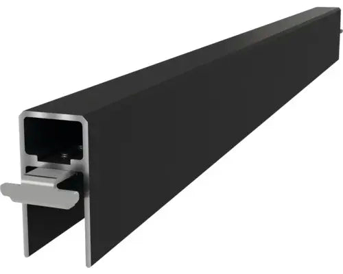 B-Ware Profil Schiene Konsta Profil Verto Zaun Aluminium Metall Schwarz - 4306516692958