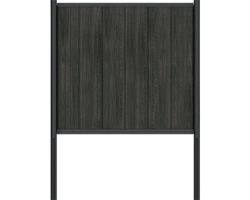 Profil Schiene Konsta Profil Verto Zaun Aluminium Metall Schwarz - 4306516692958