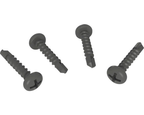 Profil Schiene Konsta Profil Verto Zaun Aluminium Metall Schwarz - 4306516692958