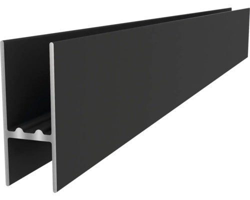 Profil Schiene Konsta Profil Verto Zaun Aluminium Metall Schwarz - 4306516692958