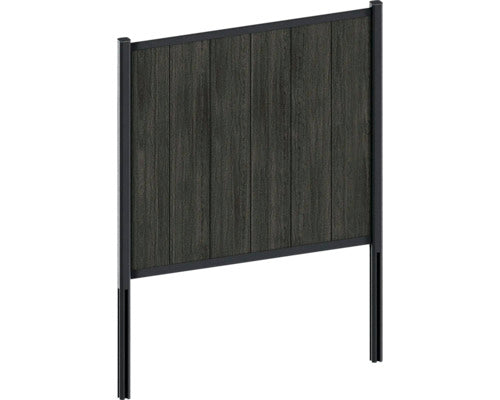 Profil Schiene Konsta Profil Verto Zaun Aluminium Metall Schwarz - 4306516692958