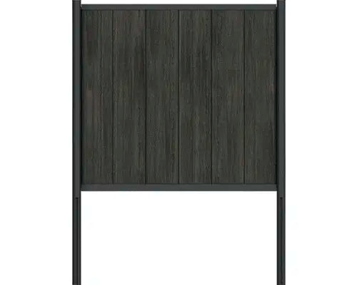 B-Ware Profil Schiene Konsta Profil Verto Zaun Aluminium Metall Schwarz - 4306516692958